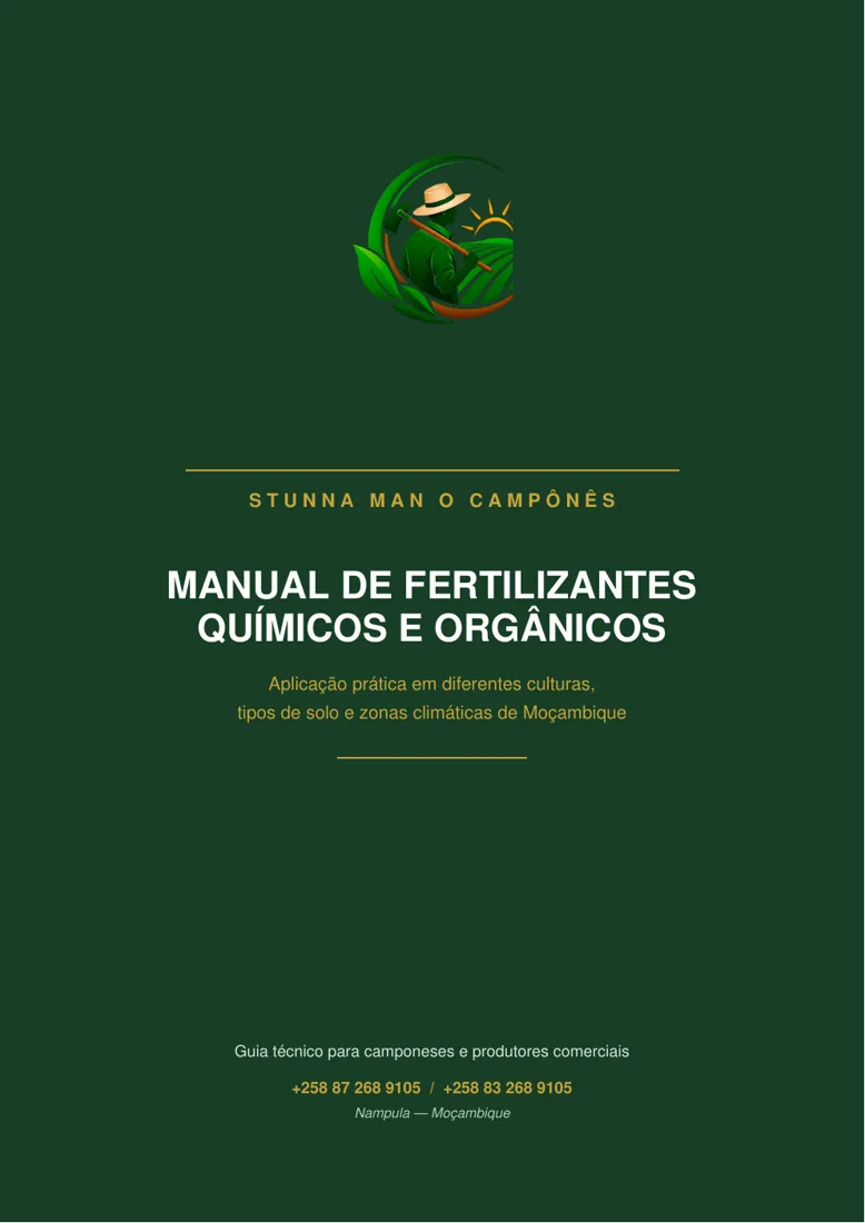 Capa do Manual de Fertilizantes Químicos e Orgânicos