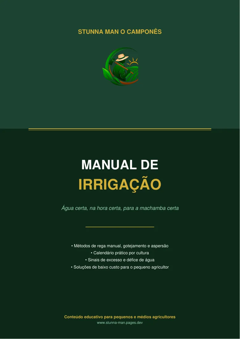 Capa do Manual de Irrigação