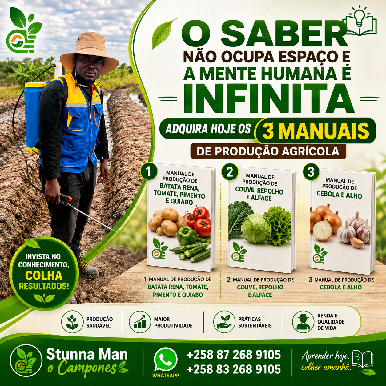 Três manuais de produção agrícola